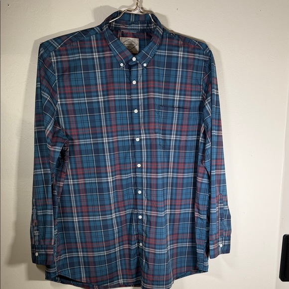 St. John's Bay Other - St. John's Bay Teal and Red Plaid Shirt